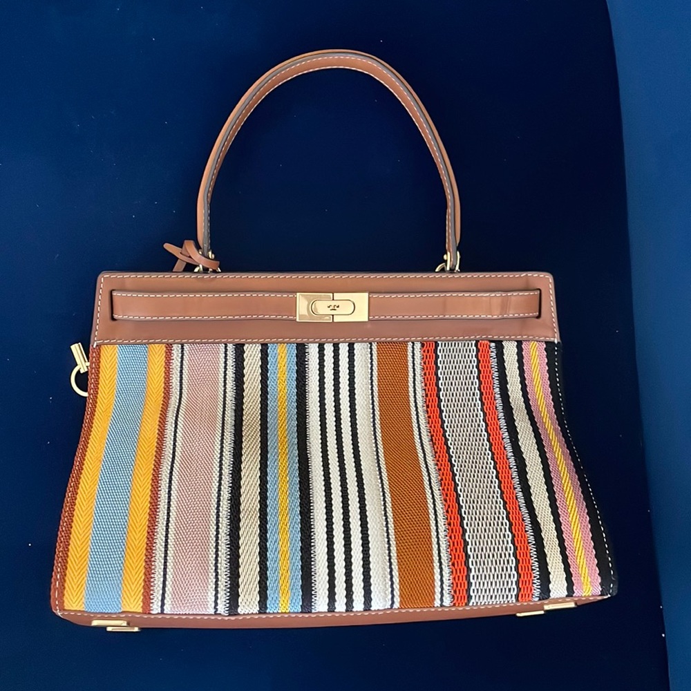 Tory Burch Lee Radziwill webbing large bag